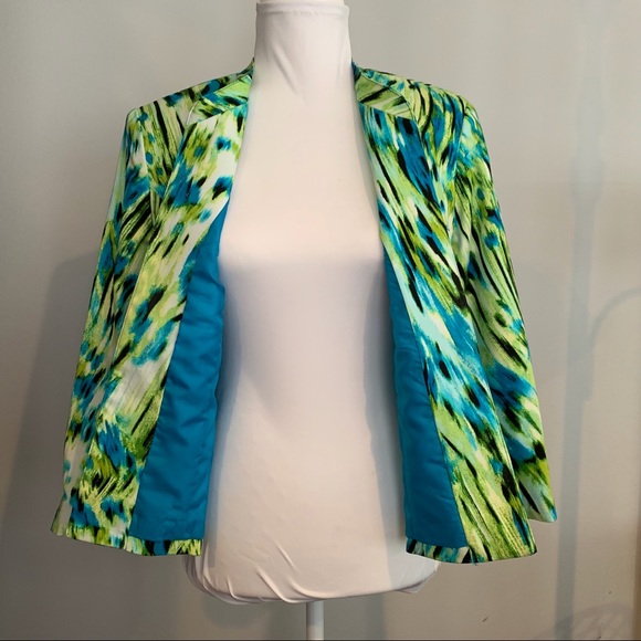 Fun 3/4 sleeve fully lined jacket for work or play.  Lavendar & Honey, Size S - Picture 2 of 5